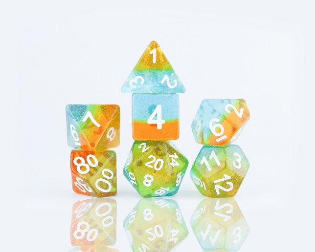 Sirius Dice - Celestial - Ocean Dusk Dice Set 7 - Good Games