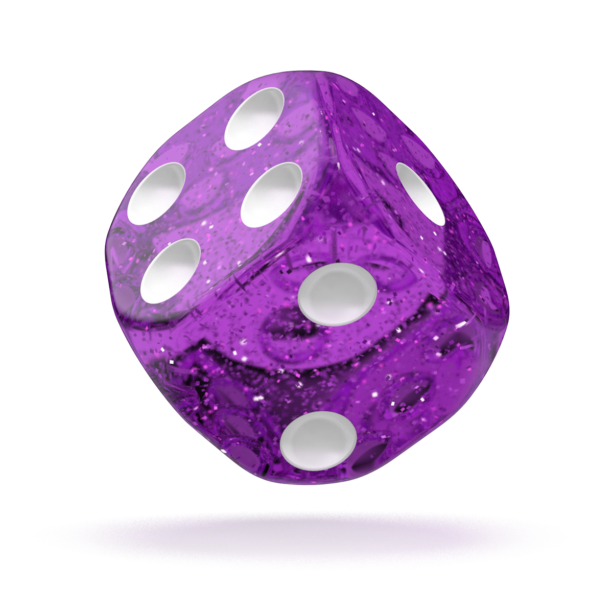 Oakie Doakie Dice - D6 16mm Speckled Purple (12) - Good Games