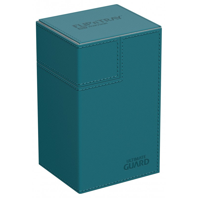 Ultimate Guard - Flip N Tray Deck Case 80+ Standard Size Xenoskin Petrol Blue - Good Games