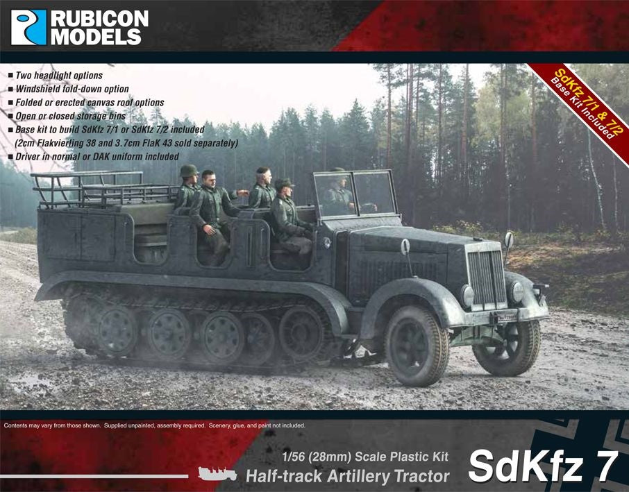 Rubicon Models Sdkfz 7 Half Track Artillery Tractor - Good Games