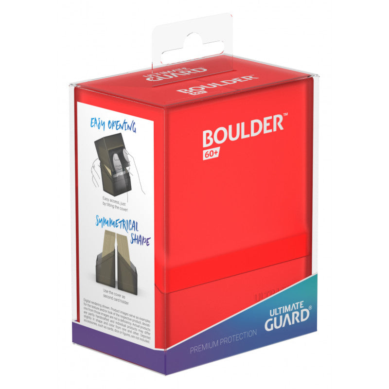 Ultimate Guard - Boulder Deck Case 60+ Standard Size Ruby - Good Games