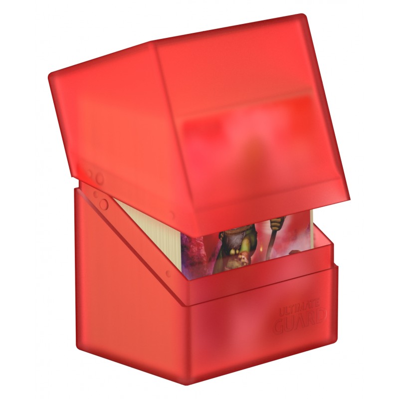 Ultimate Guard - Boulder Deck Case 80+ Standard Size Ruby - Good Games