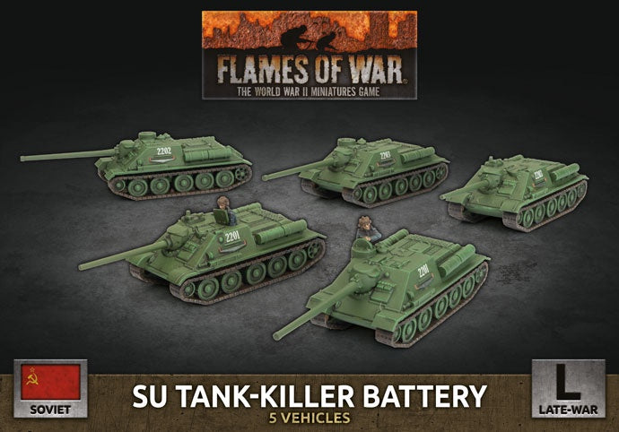 Flames of War: Soviet: SU Tank-Killer Battery (x5 Plastic) - Good Games