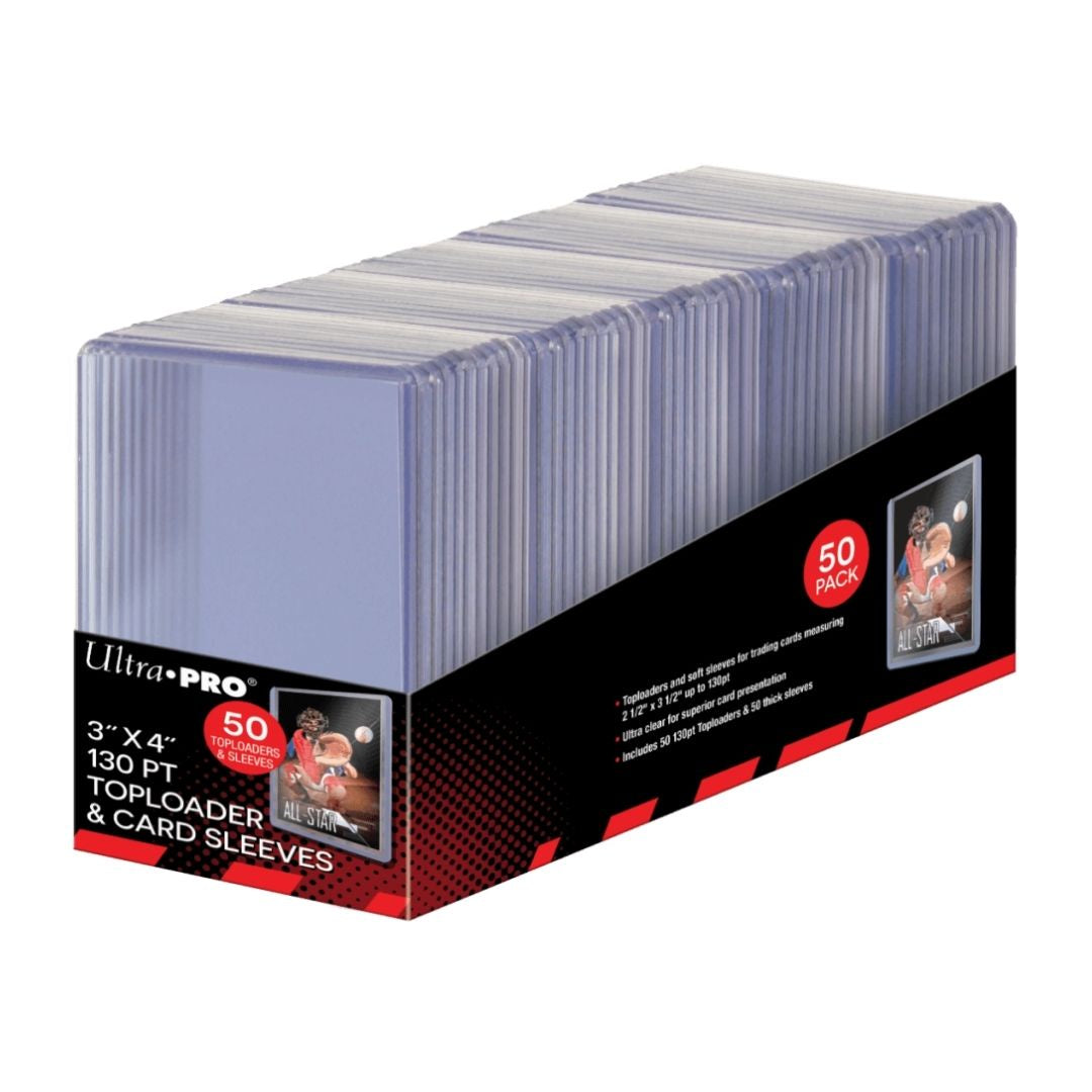 Toploader 3 X 4 Super Thick 130Pt W/ Thick Card Sleeves (50) - Good Games