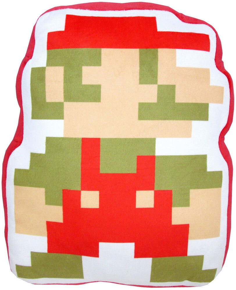 Super Mario Bros Plush Mario 8 Bit Pillow - Good Games