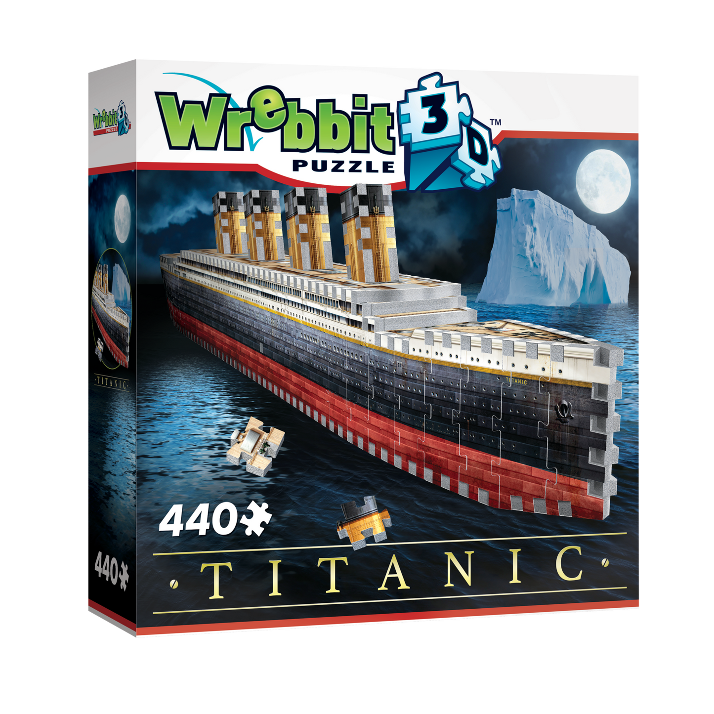 Wrebbit - Titanic 400 Piece 3D Jigsaw - Good Games