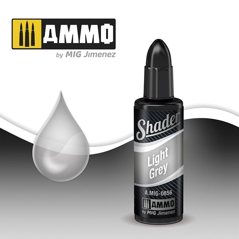 Ammo By MIG Shader Light Grey 10ml - Good Games