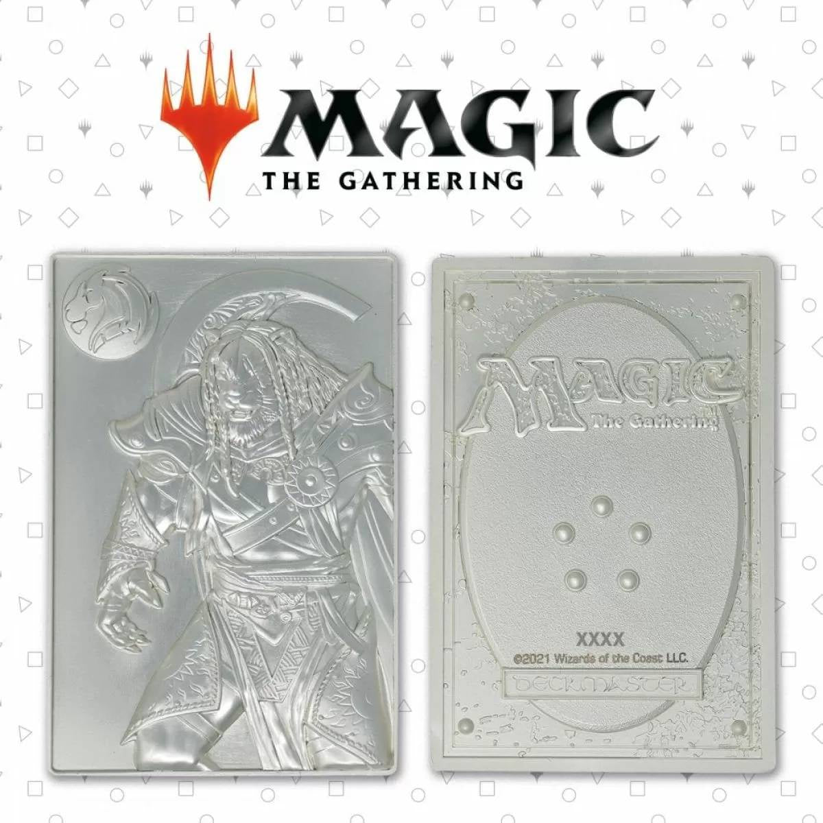 Magic the Gathering Limited Edition Silver Plated Ajani Goldmane Metal Collectible - Good Games