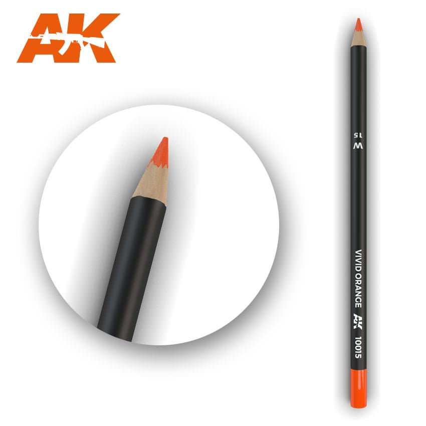 AK Interactive Weathering Pencils - Vivid Orange - Good Games