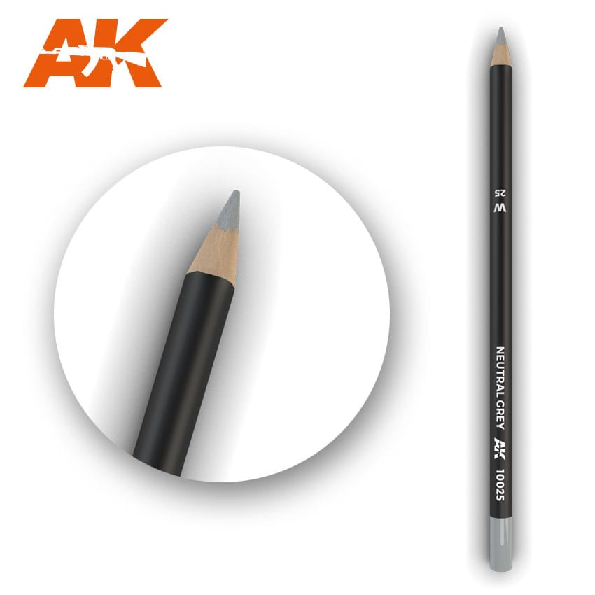 AK Interactive Weathering Pencils - Neutral Grey - Good Games