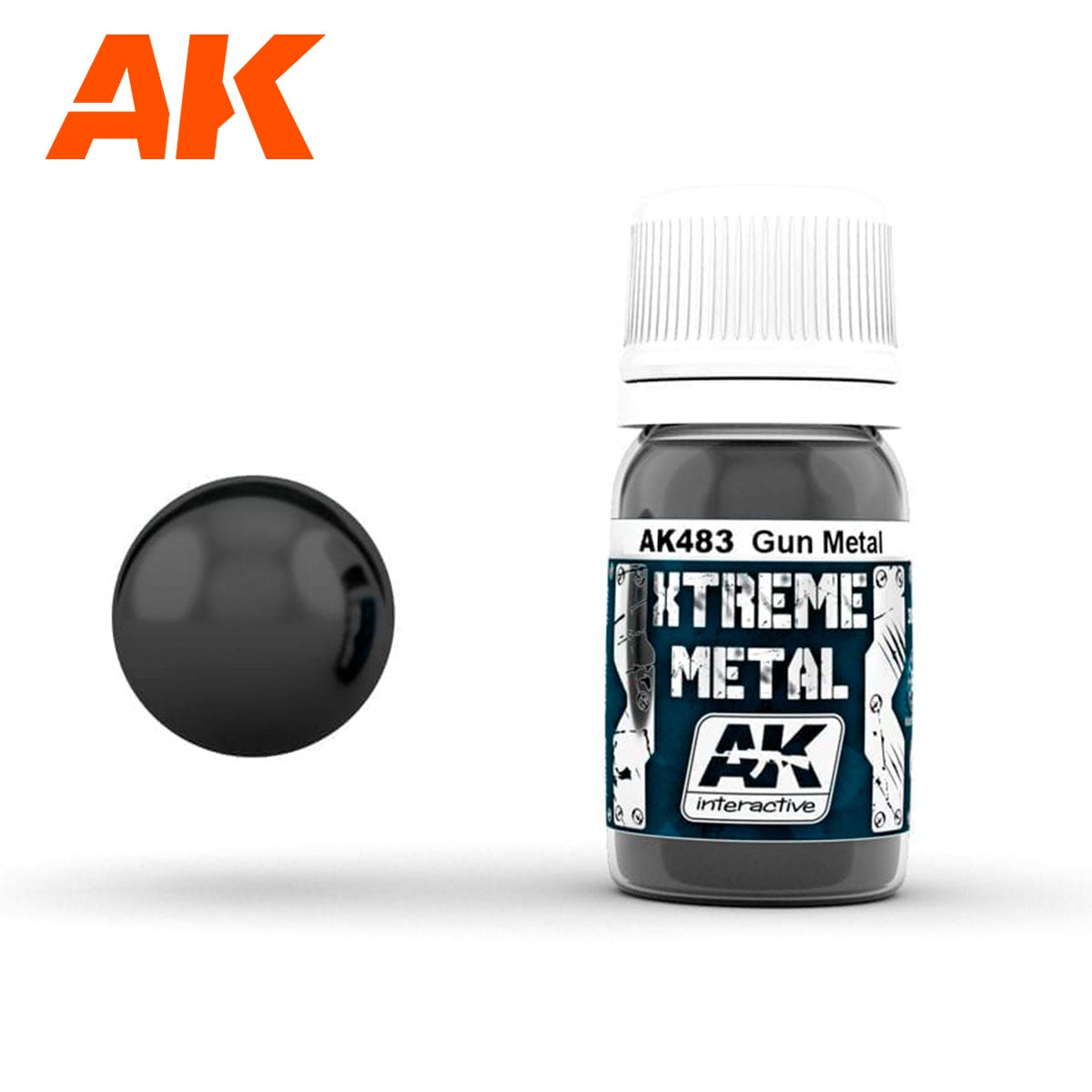 AK Interactive Metallics - Xtreme Metal Gun Metal 30ml - Good Games