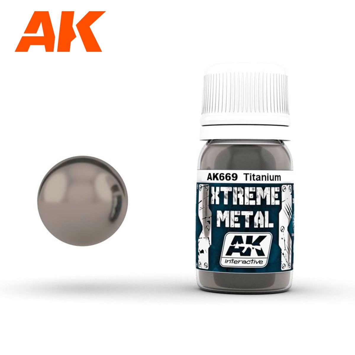 AK Interactive Metallics - Xtreme Metal Titanium 30ml - Good Games
