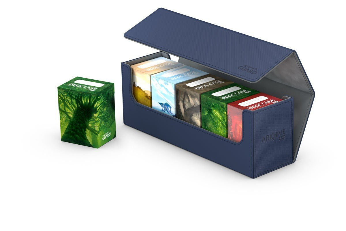 Ultimate Guard - Arkhive Flip Case 400+ Standard Size Xenoskin Blue - Good Games