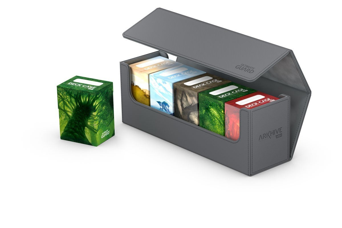 Ultimate Guard - Arkhive Flip Case 400+ Standard Size Xenoskin Grey - Good Games