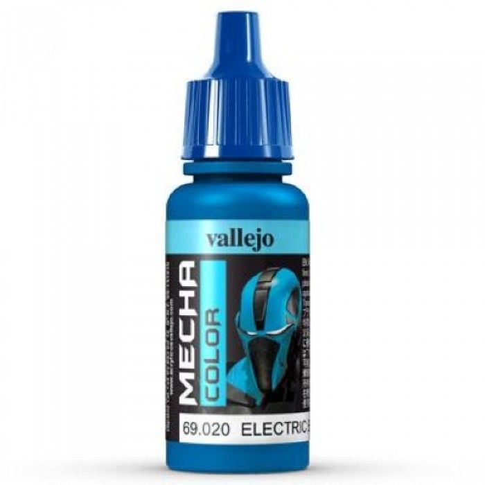Vallejo Mecha Colour - Electric Blue 17ml Acrylic Paint (AV69020) - Good Games