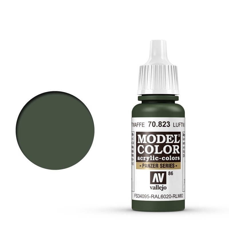 Vallejo Model Colour - Luftwaffe Cam Green 17ml Acrylic Paint (AV70823) - Good Games