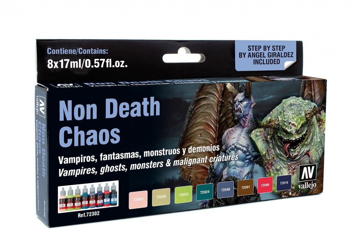Vallejo Game Colour Non Death Chaos (by Angel Giraldez) 8 Colour Set - Good Games