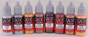 Vallejo Game Colour Metallic Colours 8 Colour Set - Good Games