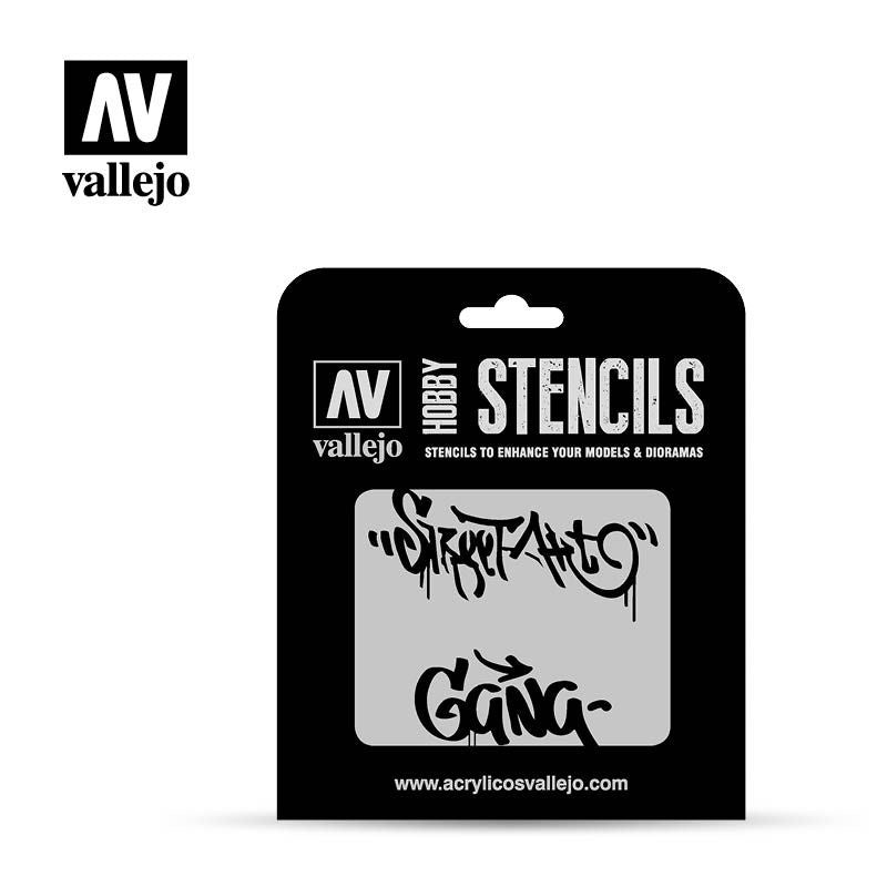 Vallejo Hobby Stencils - Street Art Number 2 - Good Games