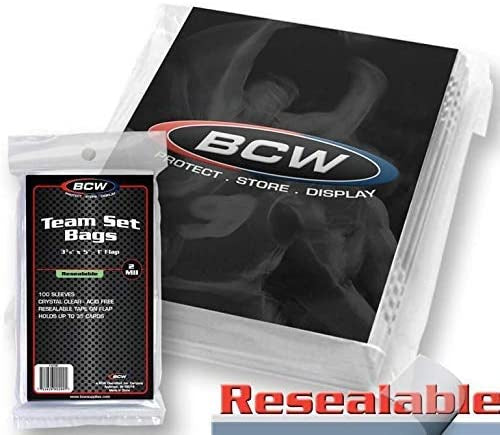 BCW Team Set Bags Resealable (3 3/8 x 5) - Good Games