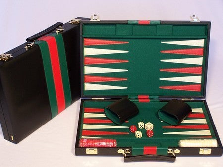 Backgammon Black Vinyl Case 15 - Good Games