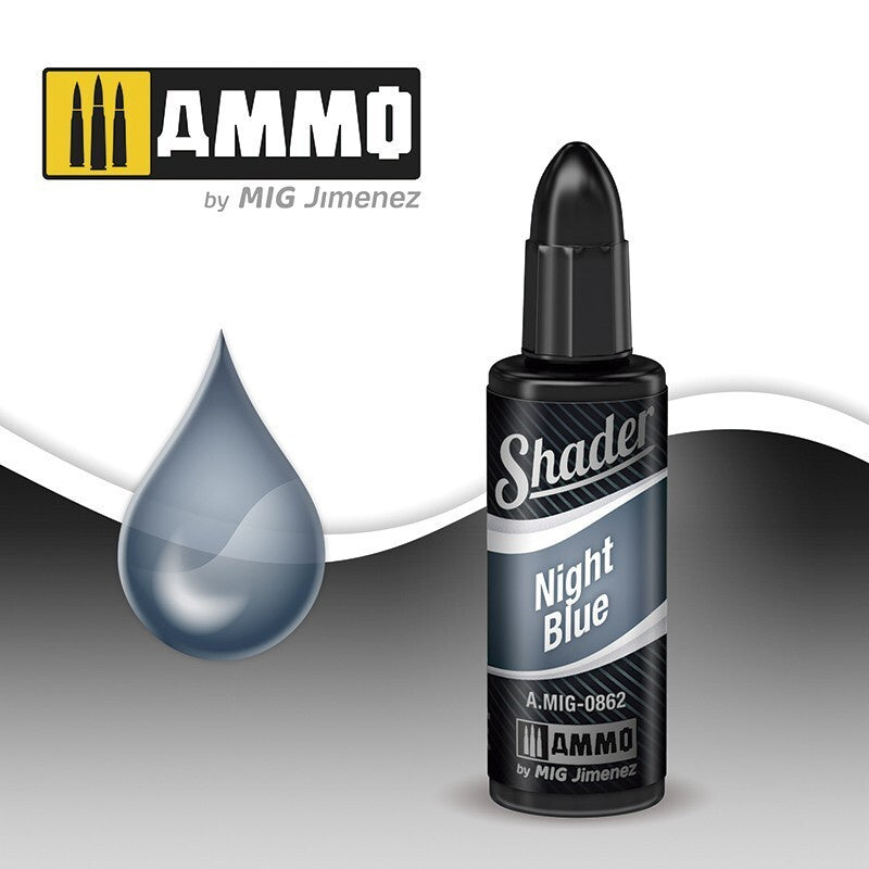 Ammo By MIG Shader Night Blue 10ml - Good Games
