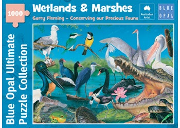 Blue Opal - Wetlands & Marshes Garry Fleming 1000 Piece Jigsaw - Good Games