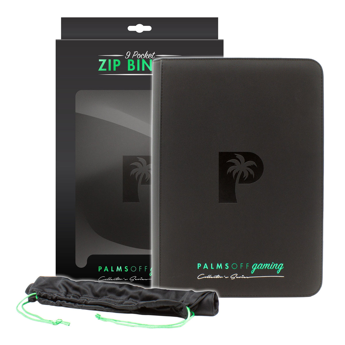 Palms Off Gaming - Limited Edition 9 Pocket Zip Trading Card Binder - Good Games