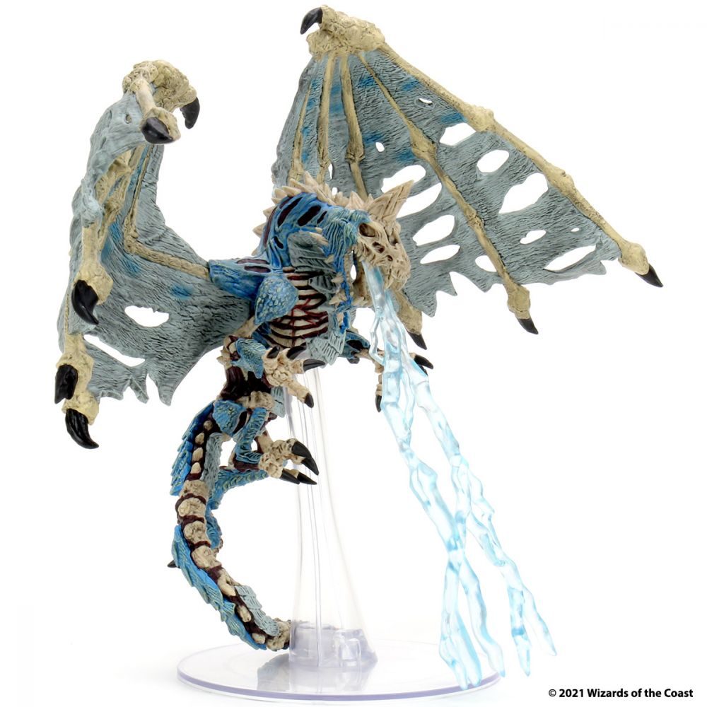 Dungeons & Dragons Icons of the Realms Miniatures Boneyard Premium Set Blue Dracolich - Good Games