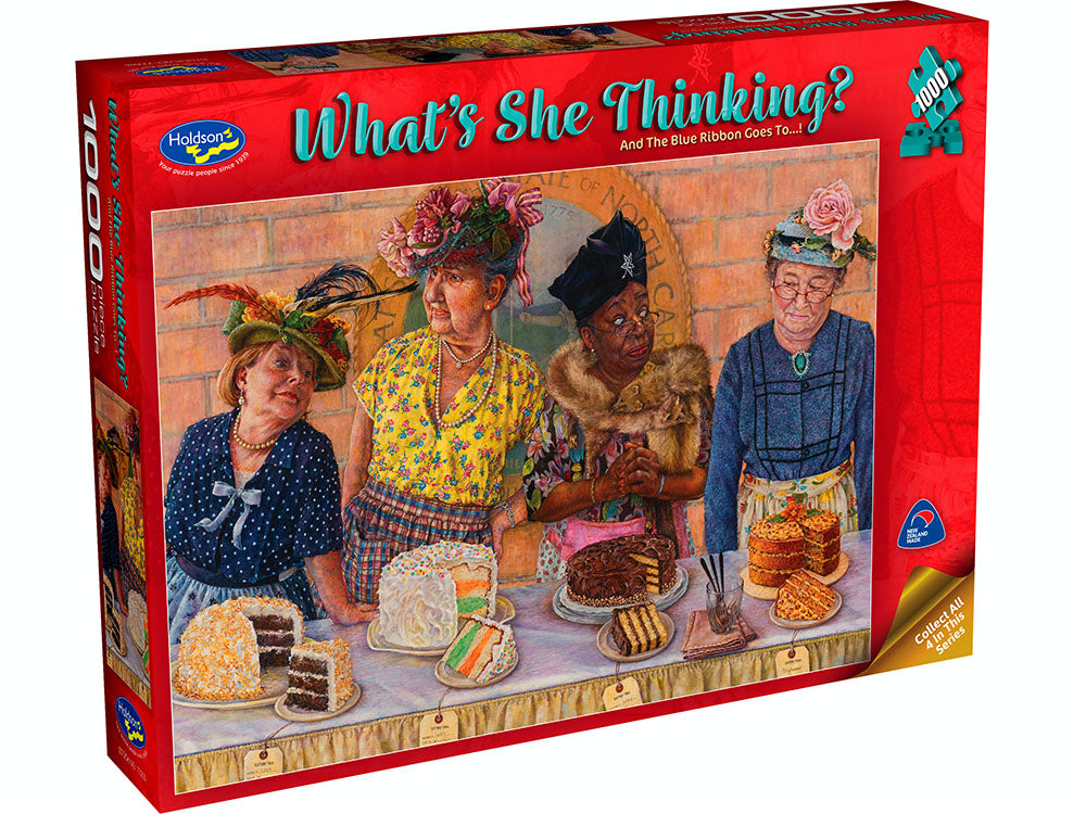 Holdson - Whats She Thinking Blue Ribbon 1000 Piece Jigsaw - Good Games