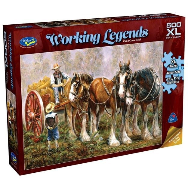 Holdson - Can I Come Too Working Legends 500 XL Piece Jigsaw - Good Games