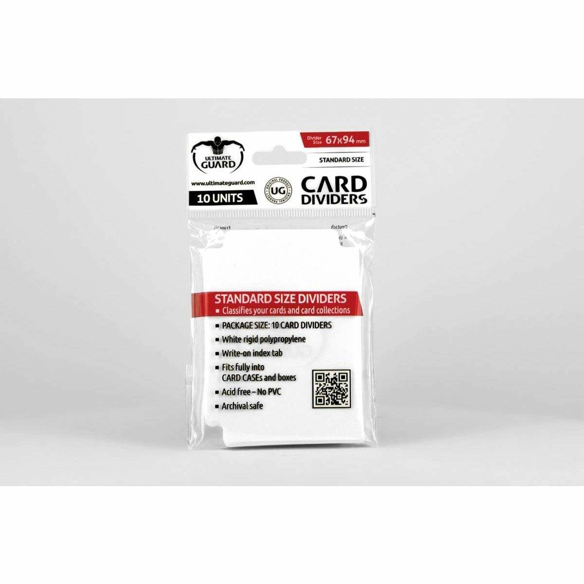 Ultimate Guard Card Dividers Standard Size White (10) - Good Games