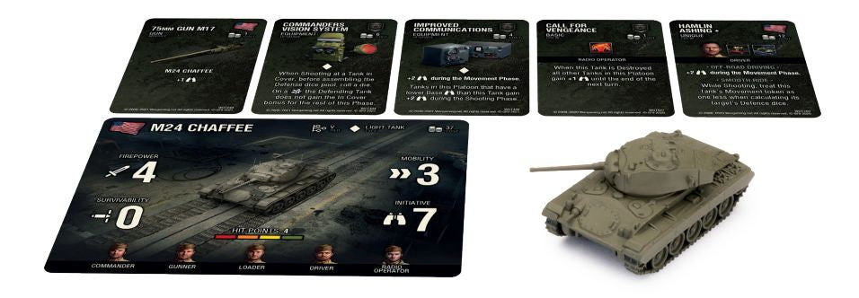 World of Tanks Miniatures Game Wave 6 American M24 Chaffee - Good Games
