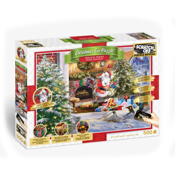 Clementoni - Scratch Off - Christmas 500 Piece Jigsaw - Good Games