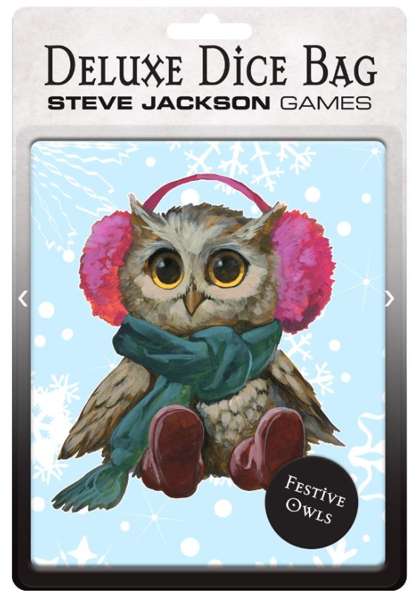 Deluxe Dice Bag - Festive Owls - Good Games