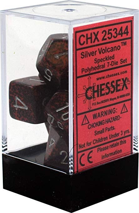 Chessex - Speckled Polyhedral 7-Die Set - Volcano (CHX25344) - Good Games