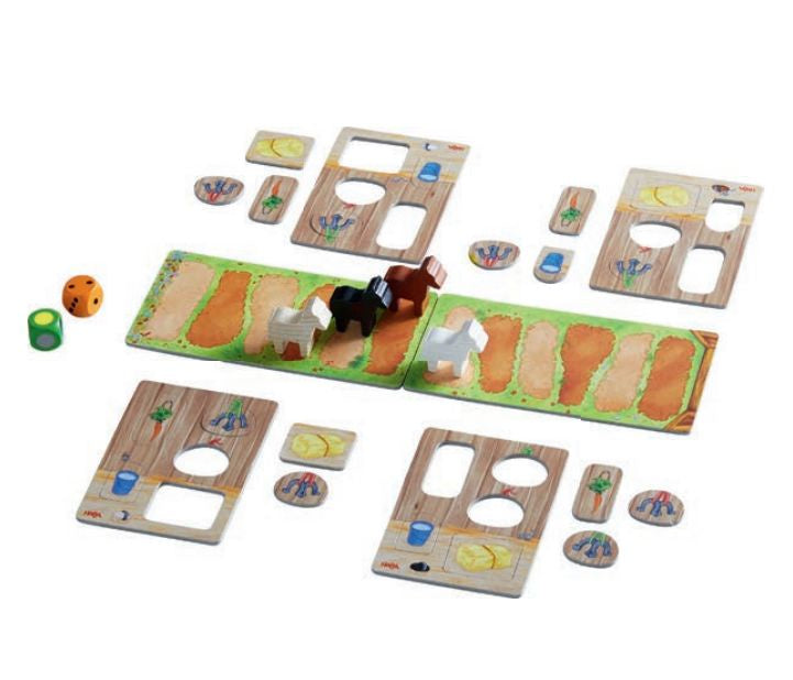 HABA Clippety-Clop Horse Racing Game - Board Game For Kids Ages 3-12, 2-4 Players