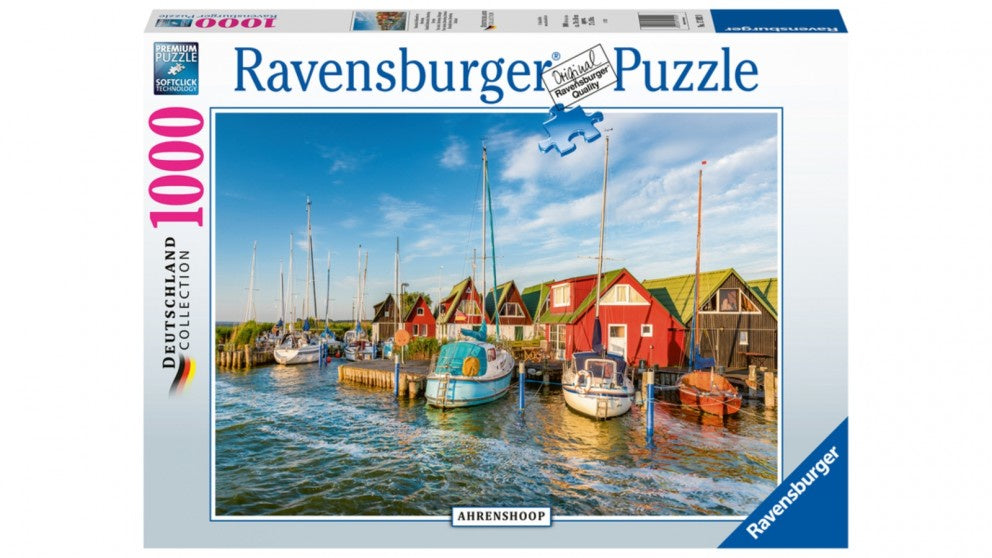 Ravensburger - Colourful Harbourside Germany 1000 Piece Jigsaw - Good Games