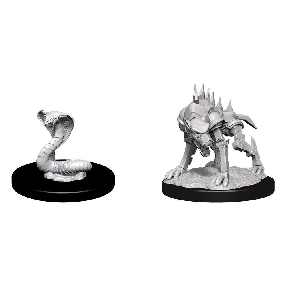 Dungeons & Dragons - Nolzurs Marvelous Unpainted Miniatures Iron Cobra & Iron Defender - Good Games