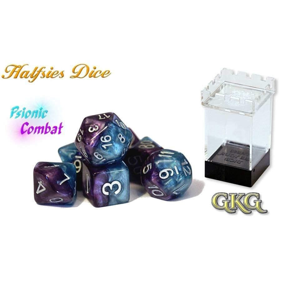 Halfsies Psionic Combat with Upgraded Dice Case - Good Games