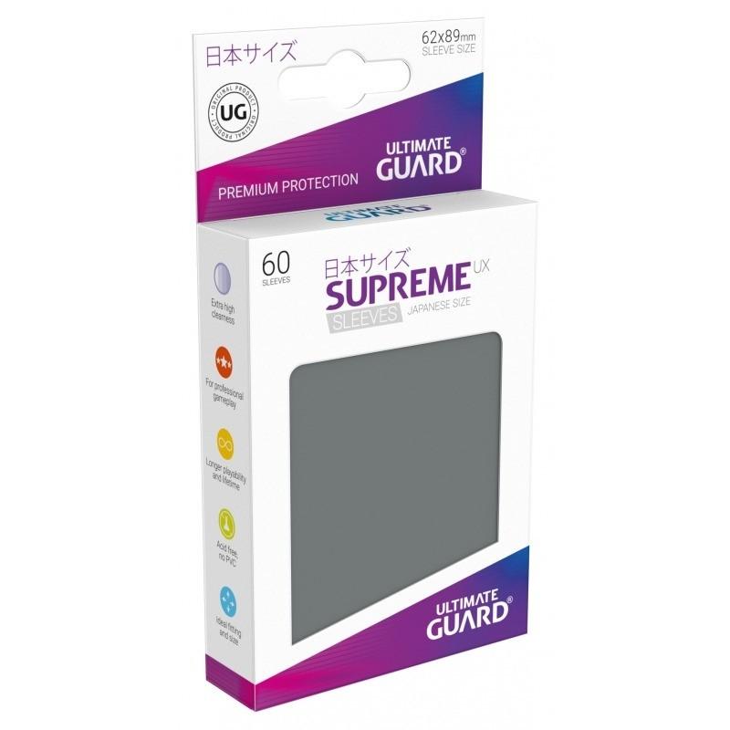 Ultimate Guard Supreme Ux Sleeves Japanese Size Dark Grey (60) - Good Games
