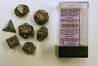 Chessex - Festive Polyhedral 7-Die Set - Mosaic/Yellow (CHX27450) - Good Games