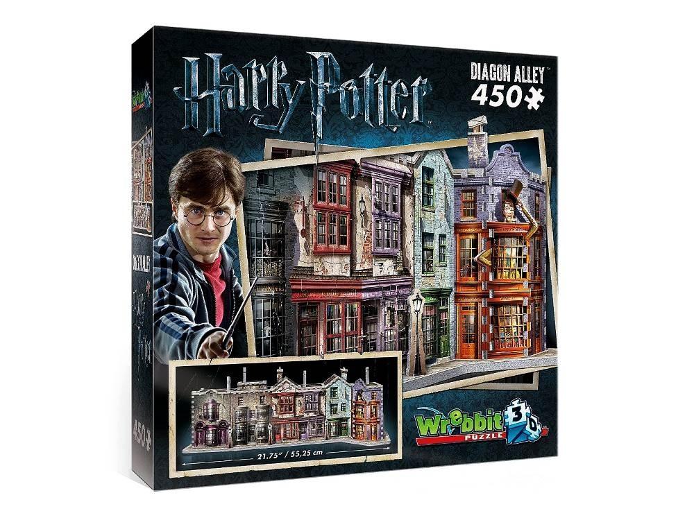 Wrebbit - Harry Potter Diagon Alley 450 Piece 3D Jigsaw - Good Games