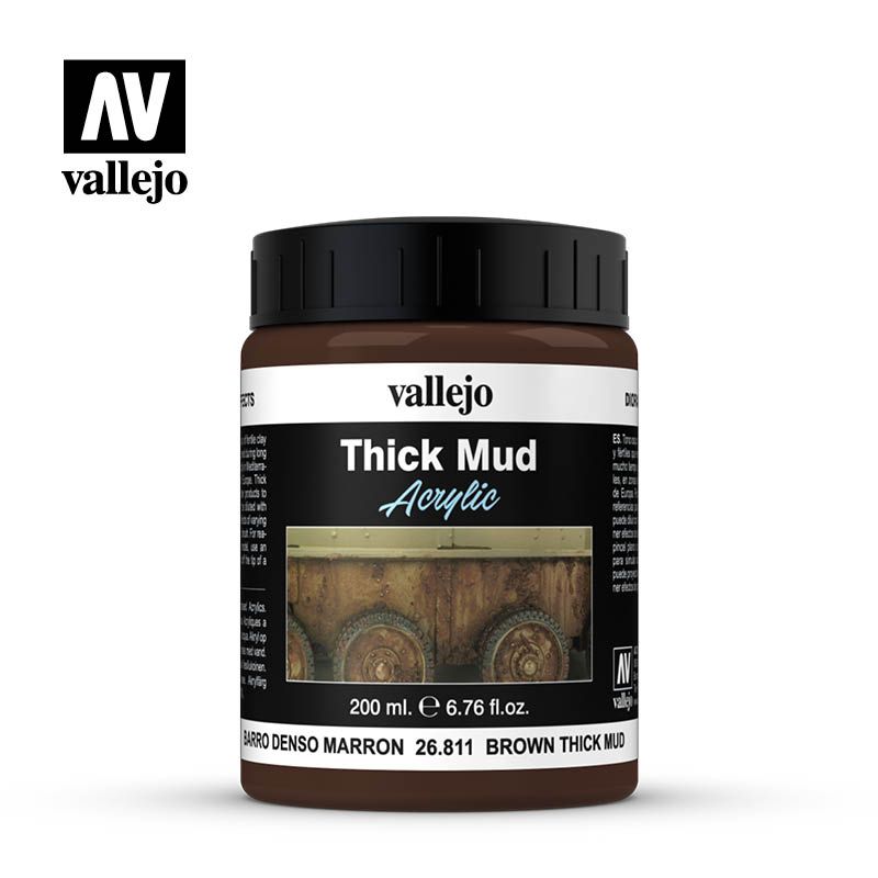 Vallejo Diorama Effects – Brown Thick Mud 200ml (AV26811) - Good Games