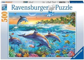 Ravensburger - Dolphin Cove - 500 Piece Jigsaw - Good Games
