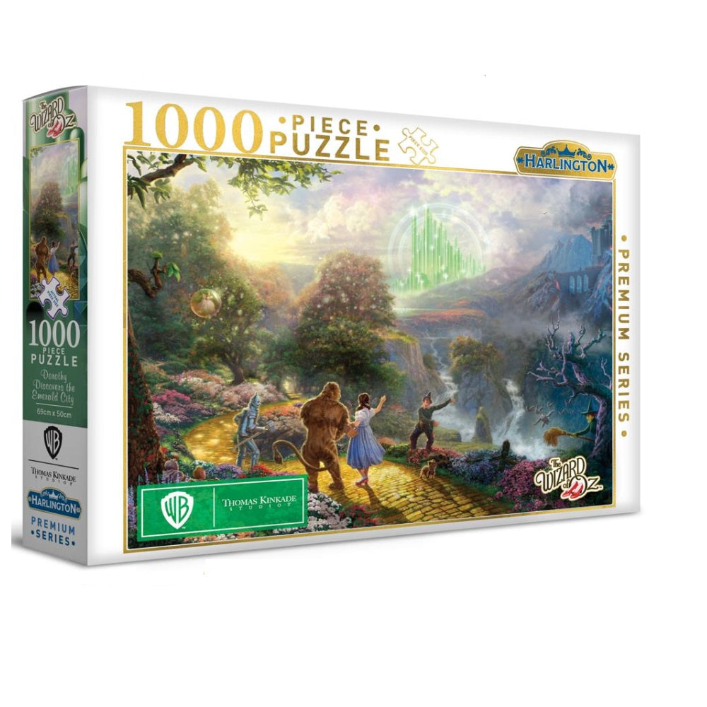 Harlington - Thomas Kinkade WB Dorothy Discovers the Emerald City 1000 Piece Jigsaw - Good Games