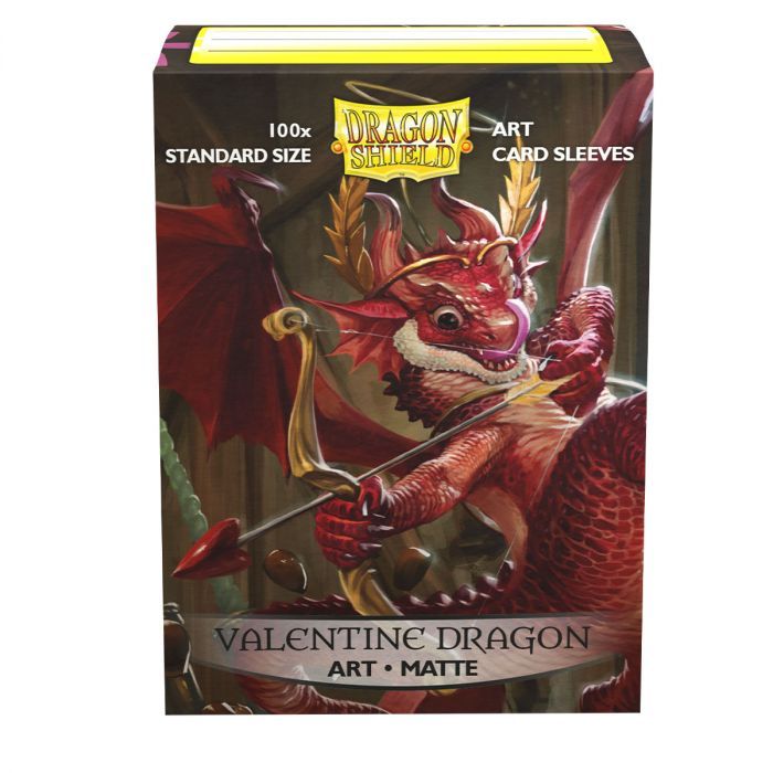 Dragon Shield - Sleeves Standard Matte Art - Valentine Dragon 2020 (100) - Good Games