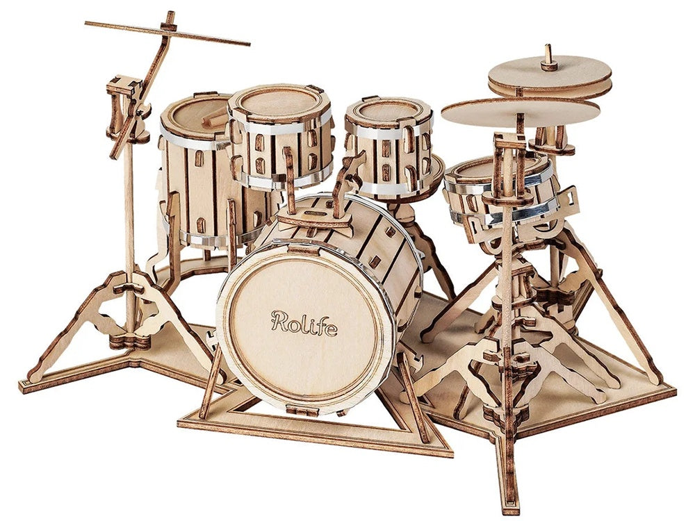 DIY Drum Kit Wooden 3D Kit - Good Games