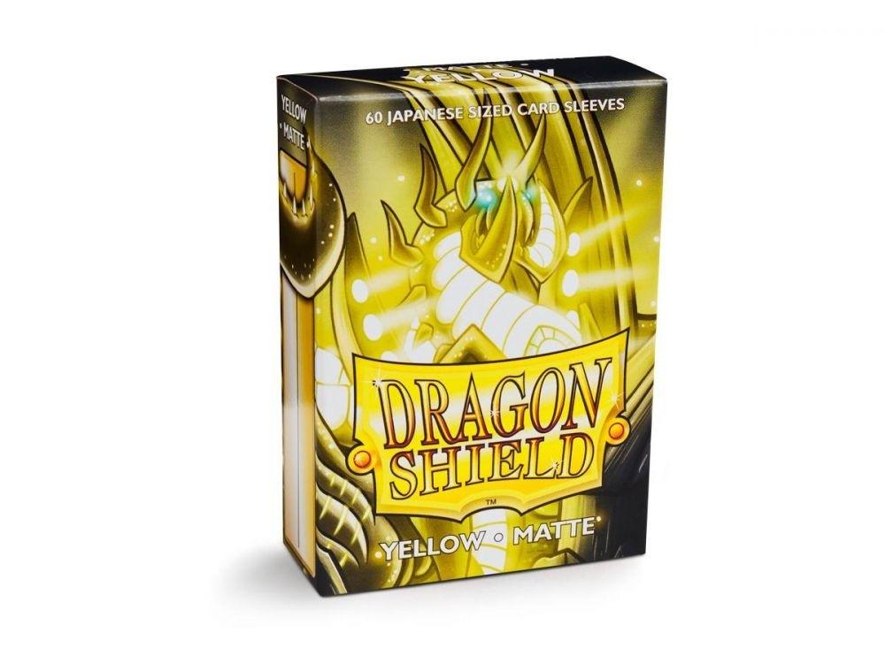 Dragon Shield - Sleeves Box - Yellow Matte- Japanese Size (60) - Good Games