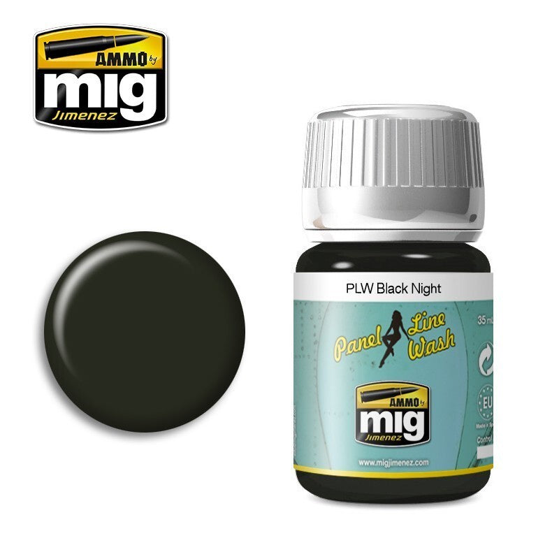 Ammo by MIG Panel Line Wash Black Night 35ml - Good Games